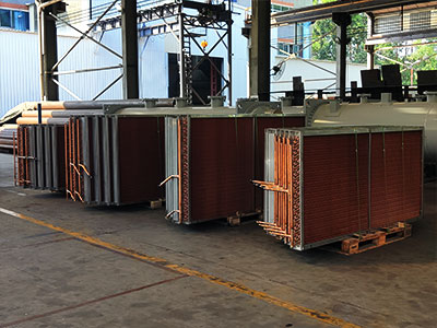 30套！聯(lián)合銅翅片換熱器批量交付